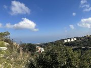 Roussospiti Kreta, Roussospiti: Hanggrundstück mit Meerblick zu verkaufen Grundstück kaufen